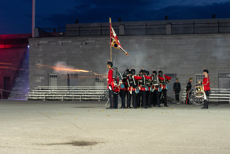Illustration for article titled Selected Pictures from the Fort Henry Sunset Ceremony 2019 Finale